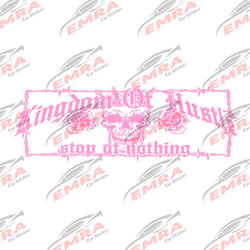 Kingdom of Hustle Wire Skull for Car Sticker Decoration Windshield Rear Window External Accessories Waterproof Vinyl Decals (ONLINE ORDER ONLY)