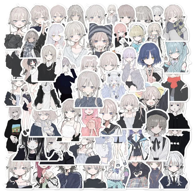 56pcs L.Lawliet Anime Stickers for Laptop, Phone, Car, Scooter, Water Bottle, Suitcase, Stationery, Refrigerator (ONLINE ORDER ONLY)
