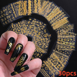 30pcs 3D Daisy Design Nail Art Sticker Set Acrylic Sanding Colorful Floral Decals Self-Adhesive Nail Art Supplies DIY Manicure * (ONLINE ORDER ONLY)