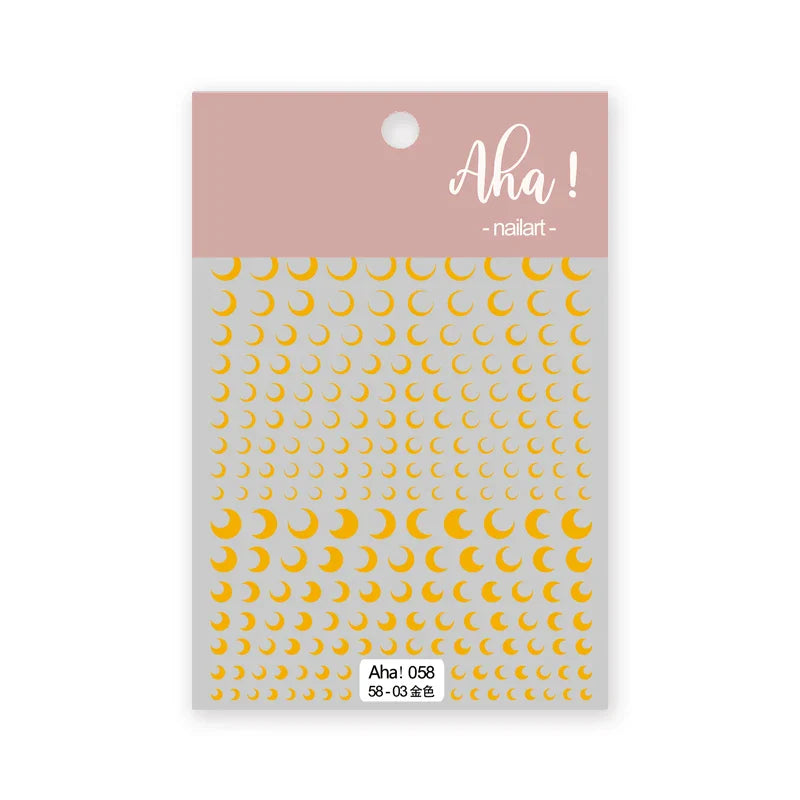 1pc 3D Cloud Moon Design Nail Art Stickers Ultra Thin Self Adhesive Nail Art Decals White Clouds Nail Art Decoration Supplies *N (Online Order Only)