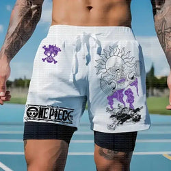 One Piece Running Shorts Straw Hat Gym Shorts (ONLINE ORDER ONLY)