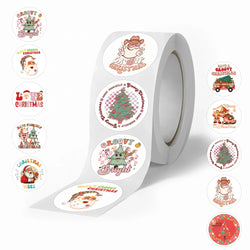 500pcs/roll Kids Stationery Stickers Birthday Party Back ground Fruits Balloon Happy Banner Refrigerator Vegetable Stickers Toys (Online Order Only)