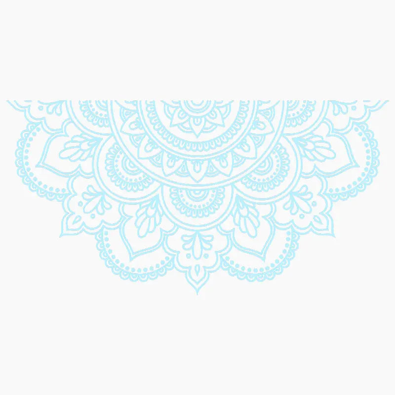 Half Mandala Car Sticker Decoration Window Bodywork Styling Motorcycle Accessories Die Cutting Vinyl Decals (ONLINE ORDER ONLY)
