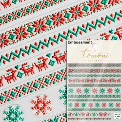 Winter Christmas Crystal Delicate Hexagon Romantic Laser Silver Chic Snowflakes Self Adhesive Nail Art Sticker 5D Manicure Decal (ONLINE ORDER ONLY)