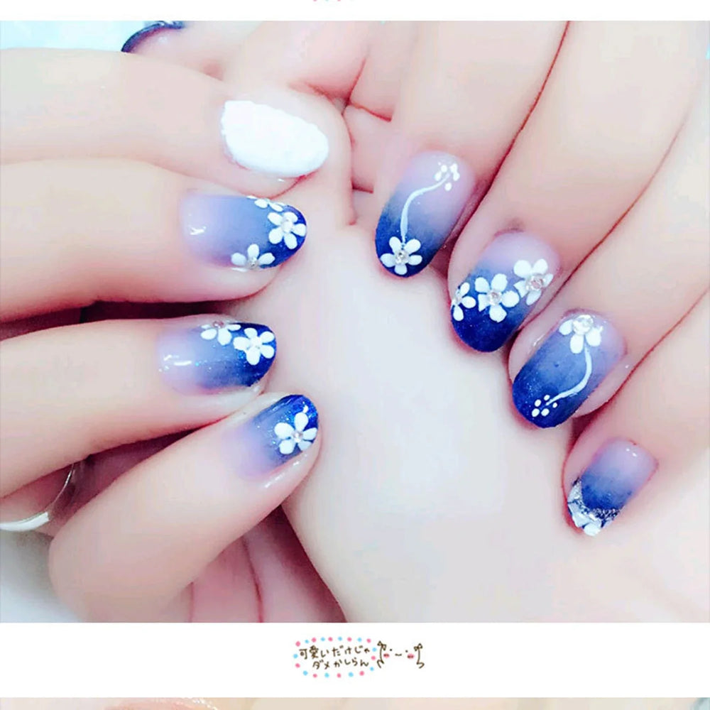 50 Sheets! 3D Flower Nail Art Stickers Decals NOT Repeat Black/White/Colorful Self Adhesive Nail Sticker Decals Random Pattern * (ONLINE ORDER ONLY)