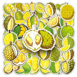 50Pcs Durian Cartoon Waterproof Vinyl Stickers for Skateboard Snowboard Decals (ONLINE ORDER ONLY)