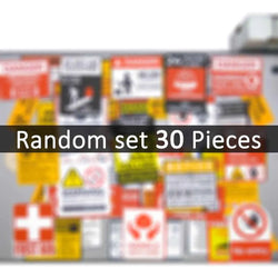 20/30/50/75Pieces Danger Stop Caution Tip Risk Signs Funny Warning Stickers for Phone Luggage Motorcycle Car Bike Laptop Sticker (Online Order Only)