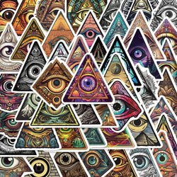 Gothic All Seeing Eye Waterproof Stickers Decals for Skateboard Motorcycle Laptop Phone Car (Online Order Only)