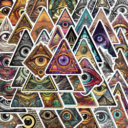 Gothic All Seeing Eye Waterproof Stickers Decals for Skateboard Motorcycle Laptop Phone Car (Online Order Only)