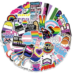 LGBT Pride Cartoon Stickers Pack for Laptop, Luggage, Skateboard, Kid Toys (Online Order Only)