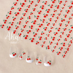 1Pc Cherry Fruit Nail Sticker Nail Art Decals Summer Lemon Grapefruit Self Adhesive DIY Nail Stickers Aha Series Nail Art Decor (Online Order Only)