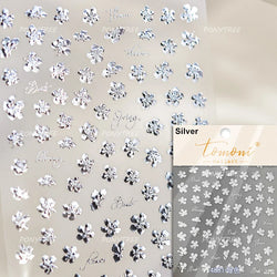 Gold Hot Stamping Flowers Leaves 3D 5D Pearl Bead Delicate Self Adhesive Nail Art Decorations Stickers Manicure Decals Wholesale (Online Order Only)