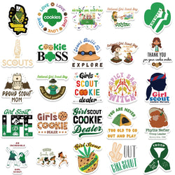 10/30/50PCS Girl Scout Movie Stickers Cartoon Graffiti Decals DIY Phone Notebook Suitcase Bike Laptop Skateboard Car Sticker Toy (ONLINE ORDER ONLY)