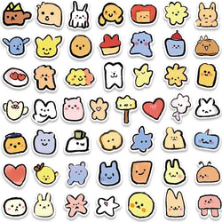 100pcs Funny Cute Cartoon Animals Meme Stickers Pack Vinyl Laptop Phone Decals Luggage Skateboard Guitar Waterproof Graffiti (ONLINE ORDER ONLY)