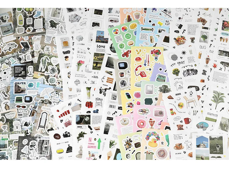 20 Sheets Future Expectation Series Stickers Book Scrapbooking Journal Creative Stationery DIY Decorative Stickers Aesthetic (ONLINE ORDER ONLY)
