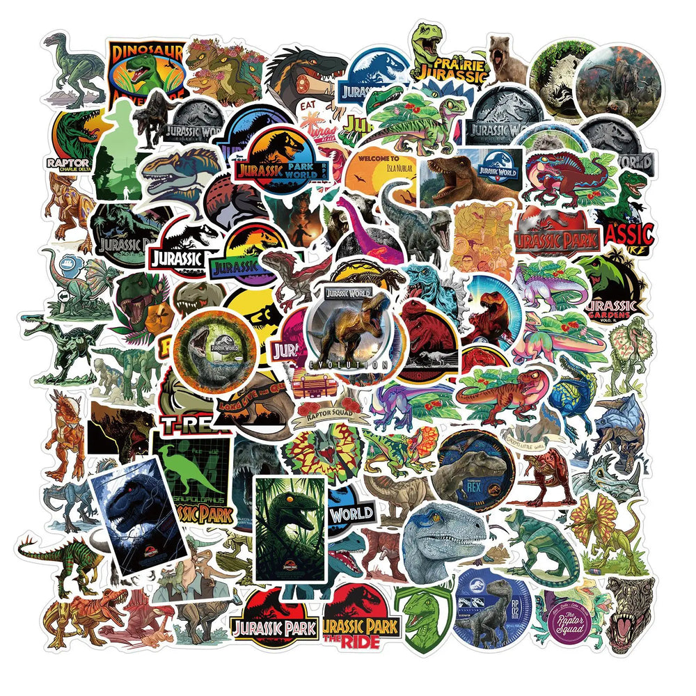Dinosaur Stickers Set: PVC Decals for Luggage, Skateboard, Laptop, Kids Gift (ONLINE ORDER ONLY)