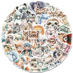 Cute Cartoon Animal Stickers - Waterproof PVC for Bike, Fridge, Bumper (10/30/50pcs) (ONLINE ORDER ONLY)