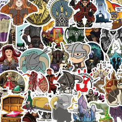 50pcs Skyrim Stickers for Laptop, Phone, Car, Scooter, Suitcase, Water Bottle, Refrigerator (ONLINE ORDER ONLY)