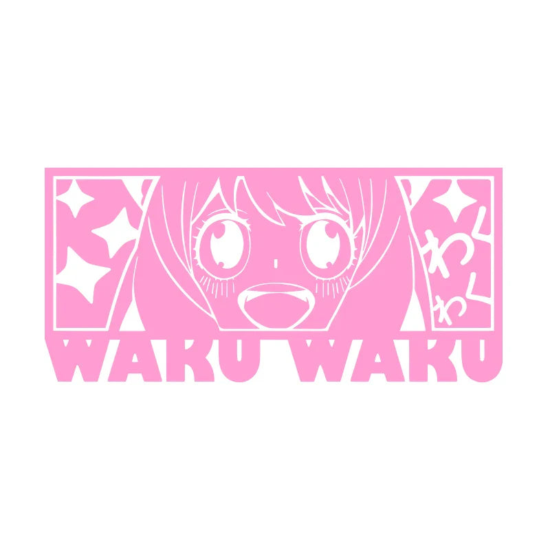 Japanese Anime Car Sticker Window Decoration Anime Star Girl Stickers Laptop Computer External Accessori Die cutting Vinyl Decal (ONLINE ORDER ONLY)