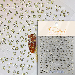 Gold Silver Line Irregular Shape Shiny Rhinestone 5D Bronzing Soft Relief Self Adhesive Nail Art Stickers Nail Decoration Decals (ONLINE ORDER ONLY)