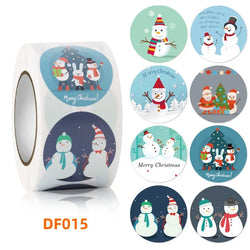 500/rolls Stickers Merry Christmas roll Self-Adhesive Label Sealing Decorative Stickers Office Stationery (ONLINE ORDER ONLY)