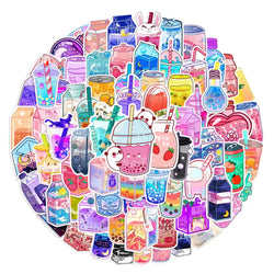 Ins Style Drink Stickers Decals for DIY Phone Helmet Laptop Skateboard (Online Order Only)