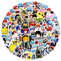 Assassination Classroom Cartoon Stickers for Luggage, Laptop, Phone, Guitar, Car, Bike, Skateboard (10/30/50PCS) (ONLINE ORDER ONLY)