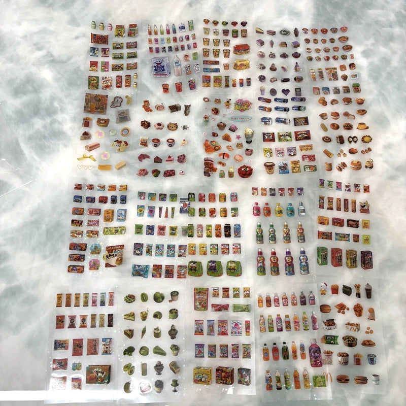 20pcs/set Cute Y2k Glitter Laser Sticker for Phone Camera Luggage Journal Sticker Kawaii Decoration Sticker Gift (ONLINE ORDER ONLY)