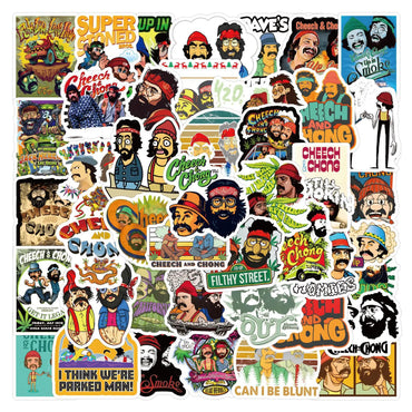 10/30/55PCS Cheech and Chong Stickers Funny Cartoon Stciekr Comedy Decals Scrapbook Laptop Guitar Car Bike Skateboard Kids Toys (ONLINE ORDER ONLY)