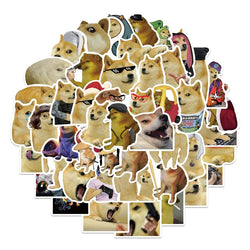 Funny Dog Meme Stickers Decals for Phone, Cup, Suitcase, Skateboard, Car - 10/25/50pcs (Online Order Only)