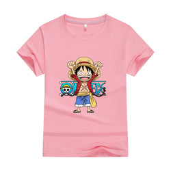 One Piece Anime Cotton T-shirt Cute Unisex Summer Top (ONLINE ORDER ONLY)