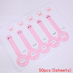 50-100pcs Pink Bear Thank You Stickers Seal Labels Small Business Packaging Sticker for Envelopes Seal Gift Box Decorations (Online Order Only)