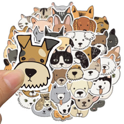 50pcs Cute Aesthetic Cartoon Cats and Dogs Animals Graffiti Stickers For Phone Laptop Fridge Cup Waterproof Decals Kids Toy (ONLINE ORDER ONLY)