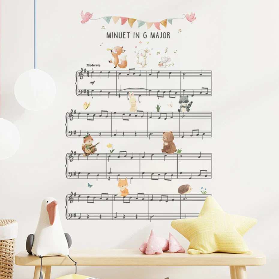 Cartoon Animal Wall Stickers for Kids Nursery Bedroom Decals (ONLINE ORDER ONLY)