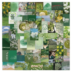 Cute Cartoon Green Landscape Stickers for Scrapbook Laptop Luggage Phone Skateboard Decal (ONLINE ORDER ONLY)