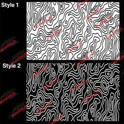 Universal Topography Quarter Window Car Sticker Suitable For Most Decoration Accessories Die Cutting Vinyl Decals (ONLINE ORDER ONLY)