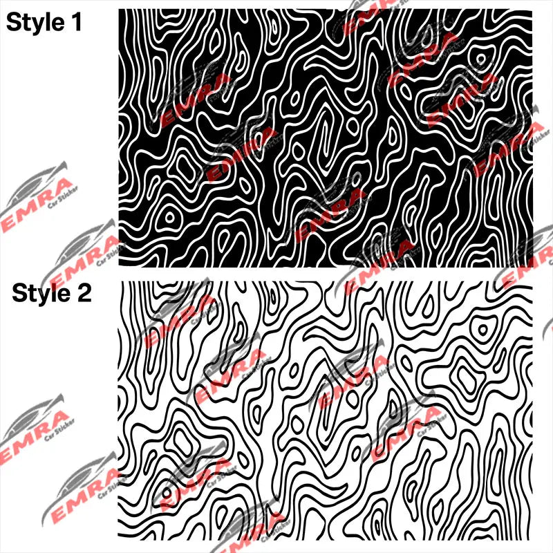 Universal Topography Quarter Window Car Sticker Suitable For Most Decoration Accessories Die Cutting Vinyl Decals (ONLINE ORDER ONLY)
