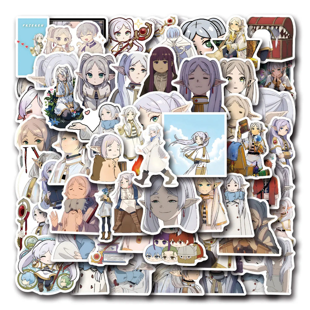 10/30/55PCS Cartoon Anime Frieren: Beyond Journey's End Sticker The Buried Florian Graffiti Decorative Water Glass Decal Toy (ONLINE ORDER ONLY)
