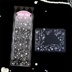 1pcs Hot Silver Laser Stereo Sticker Bright Stars Decorative Adhesive Sticker For Scrapbooking Diary Album Journal DIY Idol Card (Online Order Only)