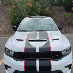 Racing Stripes Car Sticker Large Pattern Stickers Exterior Accessories Decoration Whole Body Auto Parts Die Cutting Vinyl Decals (ONLINE ORDER ONLY)