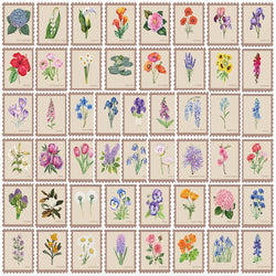 Vintage Plant Flower Stickers Waterproof Vinyl Decals (10/30/50PCS) (Online Order Only)