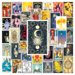 10/30/50pcs Cartoon Tarot Card Anime Stickers Aesthetic Decal Laptop Skateboard Motorcycle Phone Car Waterproof Sticker Kid Toy (ONLINE ORDER ONLY)