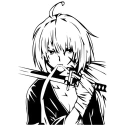 Japanese Anime Car Sticker Individual Decoration Door Donnet External Parts Waterproof Die-Cutting PVC Vinyl Decals (ONLINE ORDER ONLY)