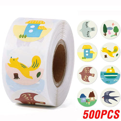 100-500pcs Reward Stickers Teachers Encourage Labels for Kid Motivational Stickers Cute Animals for Students Stationery Labels (ONLINE ORDER ONLY)