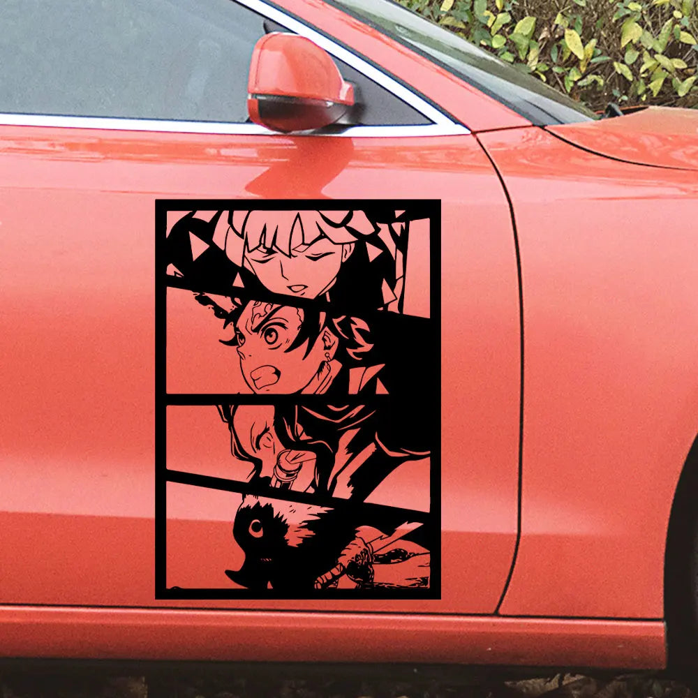 Japanese Anime Ghost Squad for Car Sticker Decoration Car Side Door Anime Sticker External Accessories Waterproof Vinyl Decals (ONLINE ORDER ONLY)
