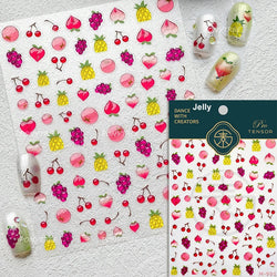 Carambola Grape Honey Peach Cherry Pineapple Pineapple Orange Apple Lemon Bromeliad Fruit Jelly Nail Art Sticker Manicure Decals (ONLINE ORDER ONLY)