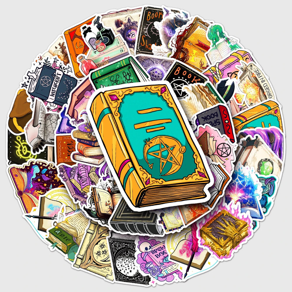 50Pcs Cartoon Waterproof Vinyl Stickers for Skateboard Snowboard Decals (ONLINE ORDER ONLY)