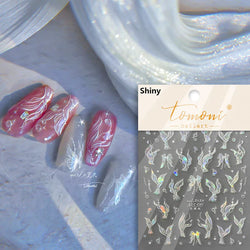 Summer Beach Dreamy Water Bubble Mermaid Shell Conch Starfish Jellyfish Soft Relief Decoration Nail Art Stickers Manicure Decals (ONLINE ORDER ONLY)