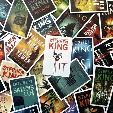 Stephen King Horror Novel Stickers 10/50pcs Waterproof Decals for Guitar, Suitcase, Skateboard, Laptop, Phone (Online Order Only)