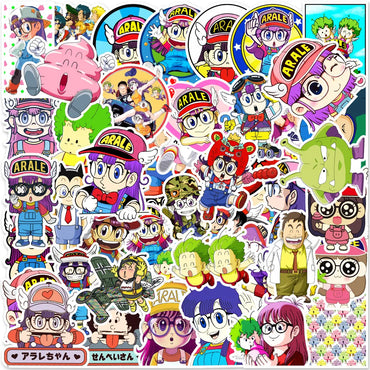 10/50Pcs Cartoon Kawaii Creative Cute A La Le Stickers for Mobile Phone Laptop Luggage Skateboard Stickers Kids Toy (Online Order Only)